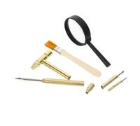 BESPORTBLE Set Outils Excavation pour Garçon Fille Kit de Fouilles Complet avec Marteau Brosse et Ciseau Jouets Éducatifs pour Développer la Motricité Fine des