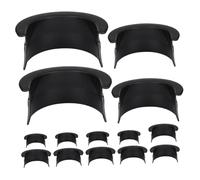BESPORTBLE Set Protège Poches pour Table de Billard Inserts de Remplacement Plastique Noir Liners Universels pour Poches Accessoires Durables pour Salle de Jeux Billard