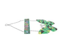 BESPORTBLE Signe De Bienvenue Panneau Mural Signalisation Décor Art Mural Plaque De Porte D'entrée Enseigne Suspendue Porte D'entrée Autocollant Stickers Muraux Fer Forgé Green