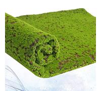 BESPORTBLE Simulation de Lichen de Mousse Artificielle Fausses de Fausses Plantes Vertes pour La Décoration de Jardin de Patio à Domicile (Point Rouge)