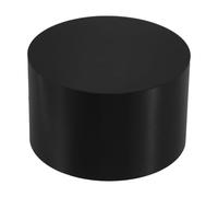 BESPORTBLE Socle à Trophée en Cristal Noir Cylindrique 80x80x50 Mm, Support Décoratif Minimaliste Stable pour Médailles et Trophées, Bureau et Événements Sportifs