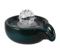 BESPORTBLE Sortie de Fontaine Céramique pour Décor Intérieur et Extérieur Accessoire Cascade de Jardin avec Système de Circulation Eau Silencieux Ornement Apaisant pour Bassin et Terrasse