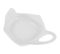 BESPORTBLE Soucoupe à Sachet de Thé en Céramique Forme Théière Plat Porte-Sachet Ménager 1 Pièce Support Pratique pour Sachets de Thé Sucre ou Citron Maison Restaurant