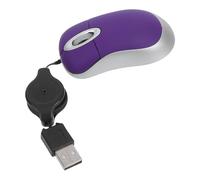 BESPORTBLE Souris Filaire USB Compacte et Télescopique Souris Optique Silencieuse Violette Ergonomique pour Ordinateur Portable Haute Précision 1000 Dpi Compatible avec Systèmes