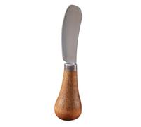 BESPORTBLE Spatule à Fromage en Acier Inoxydable et Bois Racloir à Beurre Tartineur à Confiture Pratique Cuisine Domestique Ustensile Essentiel pour Tartines et Fromages