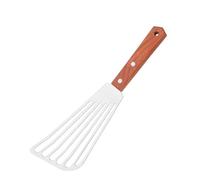 BESPORTBLE Spatule à Poisson en Acier Inoxydable Résistante à Haute Température Lame Ajourée Large Manche Ergonomique Antidérapant Ustensile Polyvalent pour Barbecue Friture Cuisson