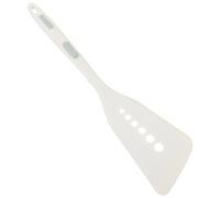 BESPORTBLE Spatule à Poisson en Silicone Antiadhésive Spatule à Retourner Résistante à Haute Température Longue Pointes Vertes Ustensile Cuisine Blanc pour Wok et Cuisson au Quotidien