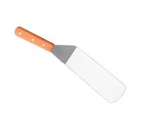 BESPORTBLE Spatule Acier Inoxydable pour Barbecue et Plancha avec Poignée Bois Résistante Chaleur Anti-rouille pour Cuisson de Viande Steak et Pancakes Outil de Cuisine Polyvalent pour