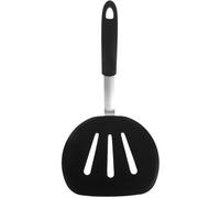 BESPORTBLE Spatule Cuisine en Silicone Noire, Résistante la Chaleur, Multifonction pour Wok, Spatule Ergonomique Antiadhésive, Ustensile Portable pour Cuisson Domestique Quotidienne