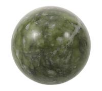 BESPORTBLE Sphère de Cristal Feng Shui en Jade Naturel Vert 4-5 CM - Boule Polie pour Décoration Intérieure Contemplation et Harmonisation Énergétique - Ornement Amulette pour Bureau et