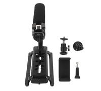 BESPORTBLE Stabilisateur à Dégagement Rapide pour Caméra et Smartphone avec Poignée Portable Kit Stabilisateur Anti-Tremblement U-Type Triple Griffe Support de Vidéo Compact pour Tournage