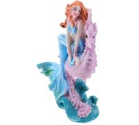 BESPORTBLE Statue de Sirène en Résine Résistante pour Aquarium, Décoration Décorative Coloris Aléatoire, Accessoire Ornemental Domestique pour Bassin et Réservoir d'eau, Couleur Aléatoire
