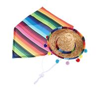 BESPORTBLE Statue d'oie De Pelouse Vêtements Chapeau Sombrero Mexicain Bandana Accessoires Décoration De Jardin Cinco De Mayo - pour Oie Canard Petits Chiens Fête en Plein Air Patio