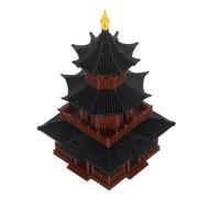 BESPORTBLE Statue du Pavillon Miniature pour Aquarium, Ornement Zen | Décor Micro Paysage, Plastique Stable, Entretien Facile, pour Poissons et Plantes, Collections ou Pendaison