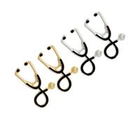 BESPORTBLE Stéthoscope Broche Alliage Décorative Broche De Dessin Animé Pour Vêtements Et Sacs De Dorée Et Argentée