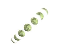 BESPORTBLE Sticker Mural Phosphorescent Lune Autocollant Mural Lumineux pour Chambre et Salon Décoration Murale Facile à Coller et Personnalisable pour Plafond et Miroir