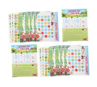 BESPORTBLE Sticker Pot Dapprentissage Toilette Garçon Fille Tableau Dentraînement avec Autocollants Colorés pour Habitudes de Propreté Garçon Fille Kit Éducatif Ludique et Sécurisé