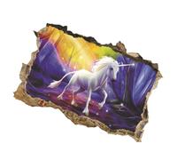 BESPORTBLE Stickers Muraux Licorne Autocollant Mural Garçon Fille Décor Chambre Fille Garçon PVC Autoadhésif Coloré