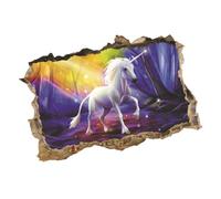 BESPORTBLE Stickers Muraux Licorne Autocollants Décoratifs Colorés PVC Sécurisé pour Chambre Garçon Fille Garçon Fille Décoration Maison Murale Facile à Poser