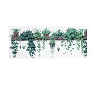BESPORTBLE Stickers Muraux Plantes Vertes 102X30 CM en PVC Autocollant Mural en Pot sans Produits Chimiques Décoration Murale pour Salon Bureau Cuisine Adhésif Facile à Poser et Retirer