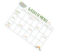BESPORTBLE Sticky Weekly Menu Board For Fridge Reusable Dry Erase Meal Planner With Ample Writing Space For Grocery Lists And Family Nutrition Scheduling
