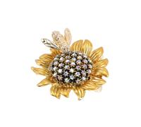 BESPORTBLE Strassée Marguerite pour Femme en Alliage Scintillants, Accessoire Élégant pour Robe ou Écharpe Lors de Fêtes et Célébrations