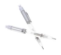 BESPORTBLE Stylo diamant LED blanc 2 pièces en acier inoxydable avec fonction éclairage pour créations de peinture diamant et soirées