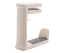 BESPORTBLE Support à Pince pour Casque Gaming sous Bureau Support Métallique Blanc Crème Fixation Stable pour Rangement Casque Audio et Accessoires PC Gain de Place pour Espace de Jeu