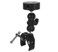 BESPORTBLE Support D’antenne Réglable Pince de Fixation pour Poteau 14-55 Mm, Adaptateur Mini-Tuyau 1/4, Montage Latéral pour Camping-Car, Camion, Bateau et Caravane, Accessoire Robuste