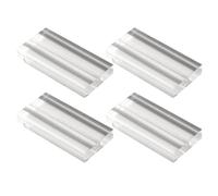 BESPORTBLE Support de Carte Porte-numéro de Table Élégant et Chic 4 Pièces en Acrylique Transparent pour Mariage et Fête pour Photos et Mémos