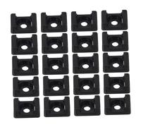 BESPORTBLE Support de Fixation pour Câble Base de Serrage-câble Forme Selle Facile à Monter en Nylon Noir 120 Pièces pour Gestion Discrète des Fils Électriques