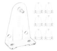 BESPORTBLE Support de Fixation pour Stores Vénitiens Lot de 8 Clips Transparents 2,5 CM pour Maintien Stable la Décoration Intérieure de Fenêtres