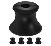 BESPORTBLE Support de Fourchette Sonore en Caoutchouc Noir 5pcs, Accessoire Antidérapant Portable pour Contemplation et Séances de Sonore