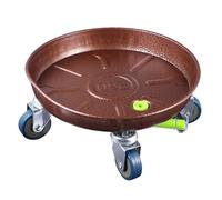 BESPORTBLE Support de Plante Vintage avec roulettes Universelles Socle Rond Robuste pour Pots de Fleurs Plateau Mobile pour Usage Intérieur et Extérieur Déplacement Facile des Plantes