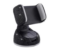 BESPORTBLE Support de Téléphone de Voiture Bling-Bling Noir en Abs Strass, Réglable et Stable, pour Films et Conduite