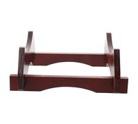 BESPORTBLE Support en Bois Massif pour Fût 5l Rouge Foncé - Socle Décoratif pour Distributeur de Boissons - Casier à Vin pour Mobilier de Bar à Domicile et Décor de Bar à Alcool
