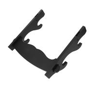 BESPORTBLE Support Mural en Bois pour Flûtes à Bec et Bambou Présentoir Double Couche Noir pour Instruments à Vent Étagère Murale Compacte pour Rangement et Exposition D’Instruments de