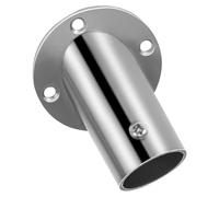 BESPORTBLE Support Mural Incliné pour Tringle de 25 MM en Acier Inoxydable Support Triangulaire Surélevé pour Rideau Fixation Robuste pour Salle de Bain Douille pour Tringle à Serviettes