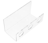 BESPORTBLE Support Porte-cônes de Glace en Acrylique Transparent, Présentoir 3 Trous Stable pour Cornets, Étagère Alimentaire pour Fêtes et Buffets, Stand de Glaces Sécurisé et Facile