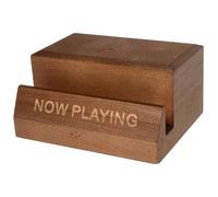 BESPORTBLE Support pour Disques Vinyles Bois Naturel Porte-disques Multifonction et Présentoir Vintage pour Bureau et Maison Rangement Compact pour Albums Vinyles