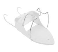 BESPORTBLE Support pour Fer à Repasser Électrique et Porte-planche à Repasser Suspendu 36x15,5x13 Cm Blanc en Pbt et Acier Chromé, Organiseur Mural pour Rangement Maison, Salle de Bain