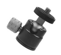 BESPORTBLE Support Rotule Sphérique Mini en Alliage D’Aluminium 1/4 Vis, Tête de Trépied 360° Rotation pour Appareil Photo et Projecteur, Accessoire Polyvalent pour Montage Caméra, Fixation