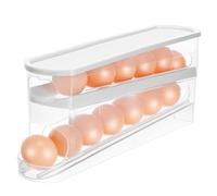 BESPORTBLE Support Œufs Frigo Sous Étagère Automatique Distributeur à Roulement Plateau Transparent Empilable Organiseur Gain de Place pour Cuisine et Garde-manger