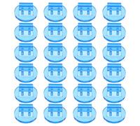 BESPORTBLE Supports Cartes Jeu de Société en Plastique Bleu Roi 2 Cm Base Ronde Lot de 100 Pièces Polyvalent pour Organiser, Afficher Prix, Menus, Étiquettes et Notes sur Table de Jeux