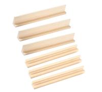BESPORTBLE Supports Décoratifs en Bois pour Dominos 6 Pièces Échiquier en Bois DIY pour Garçon et Filles et Adultes Organisateur de Jeux d'Échecs Décoration pour Maison et Bureau
