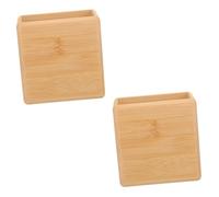 BESPORTBLE Supports Muraux En Bois Pour Télécommande Et Chargeur De Téléphone - Organisateur De Lecteur Multimédia - Rangement De Stylos Et Accessoires De Stockage Sans Perçage