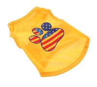 BESPORTBLE T-Shirt pour Chien Adorable Gilet pour Animal De Compagnie Imprimé Drapeau Américain Gilet Confortable pour Petit Chiot