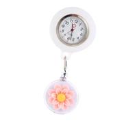 BESPORTBLE Table D'infirmière en Silicone Allaitement Fille Mignon Montée en Fleurs Montre Gousset Infirmières pour Matériau du Miroir : Verre Ordinaire Rose Couleur Aléatoire
