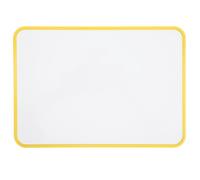 BESPORTBLE Tableau Blanc Double Face Magnétique Effaçable à Sec, Petit Format Jaune, Portable pour Garçon et Filles et Étudiants, Tableau D’écriture Réutilisable pour Bureau, École et