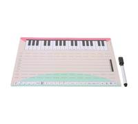BESPORTBLE Tableau Blanc Effaçable à Sec pour Musique Portée 296 X 21 CM Surface Résistante et Portable Outil Pédagogique Musical pour Cours Entraînement et Leçons